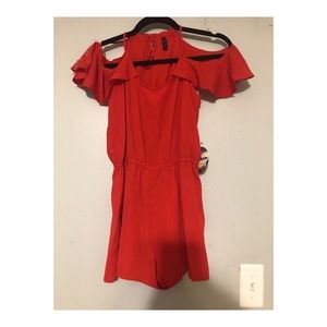 Bebop red romper